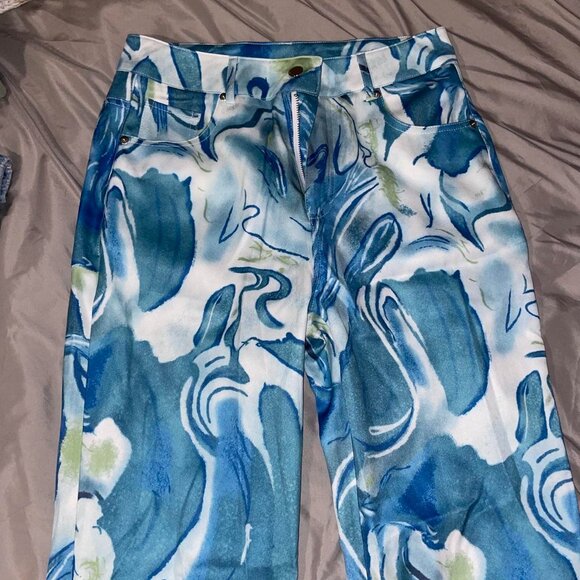 Princess Polly Blue Helda Pants - Picture 2 of 4